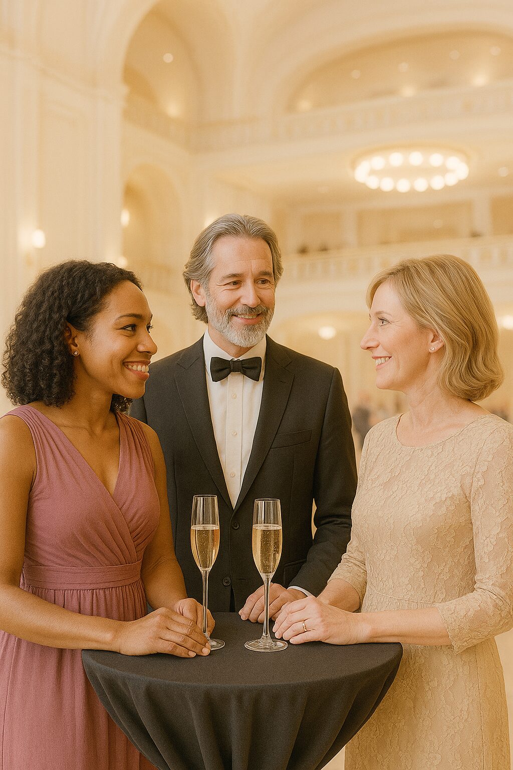 Stehtisch 3 Personen heller